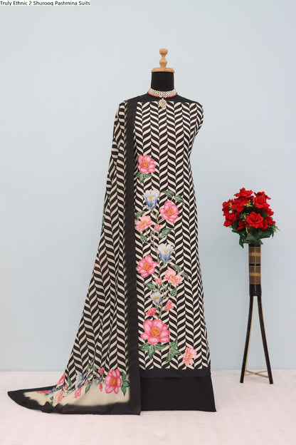 Truly Ethnic 2 Shurooq Viscose Pashmina Suits Supplier