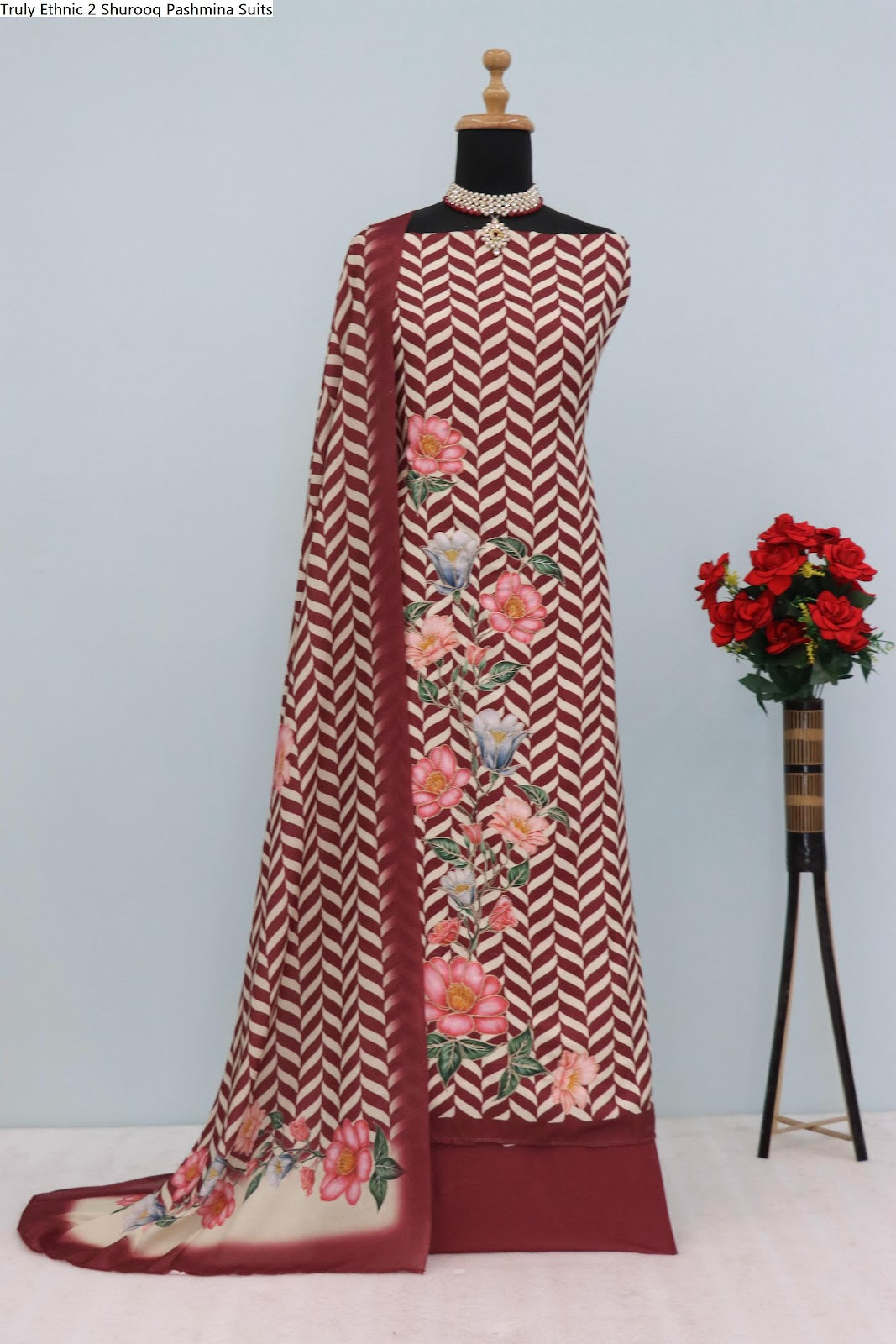 Truly Ethnic 2 Shurooq Viscose Pashmina Suits Supplier