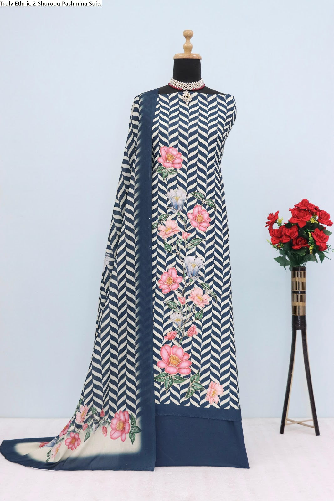 Truly Ethnic 2 Shurooq Viscose Pashmina Suits Supplier