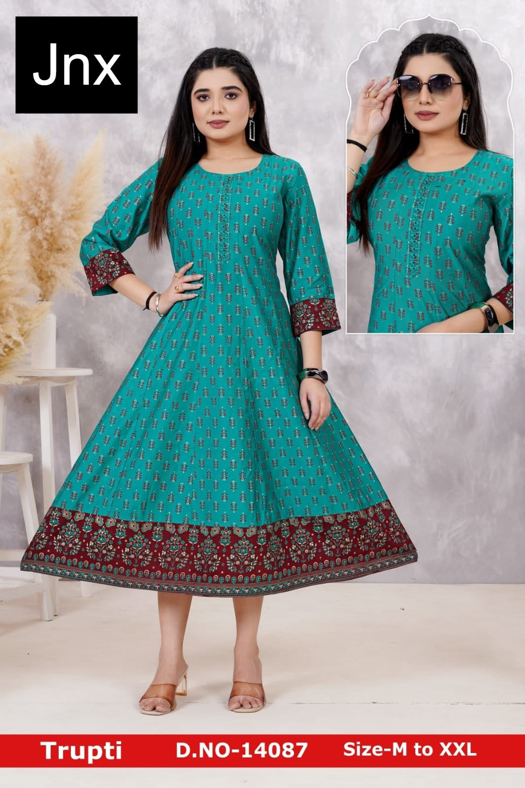 Trupti 111125 Jnx Anarkali Kurtis Exporter India