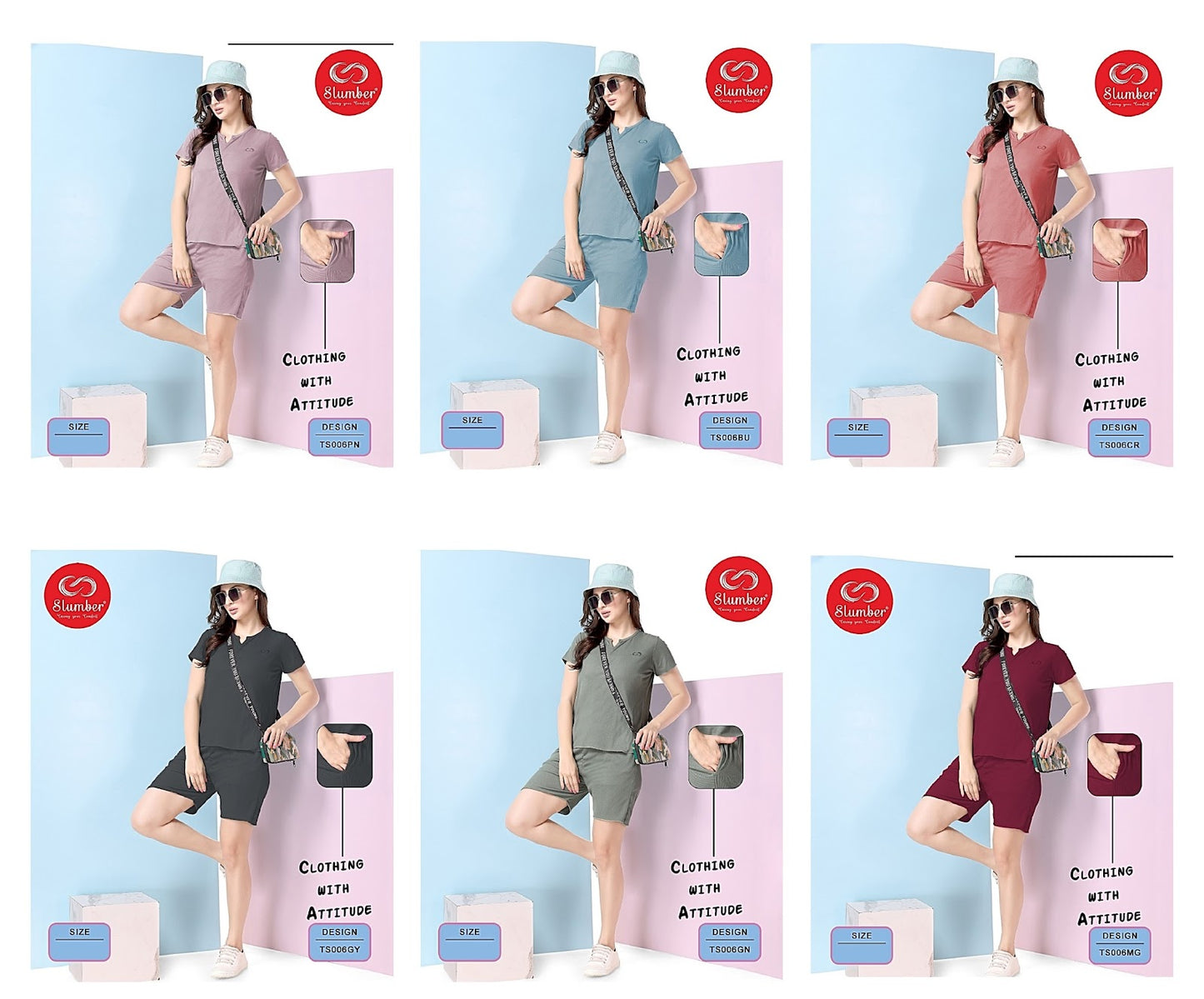 Ts006 Slumber Imported Shorts Night Suits Manufacturer