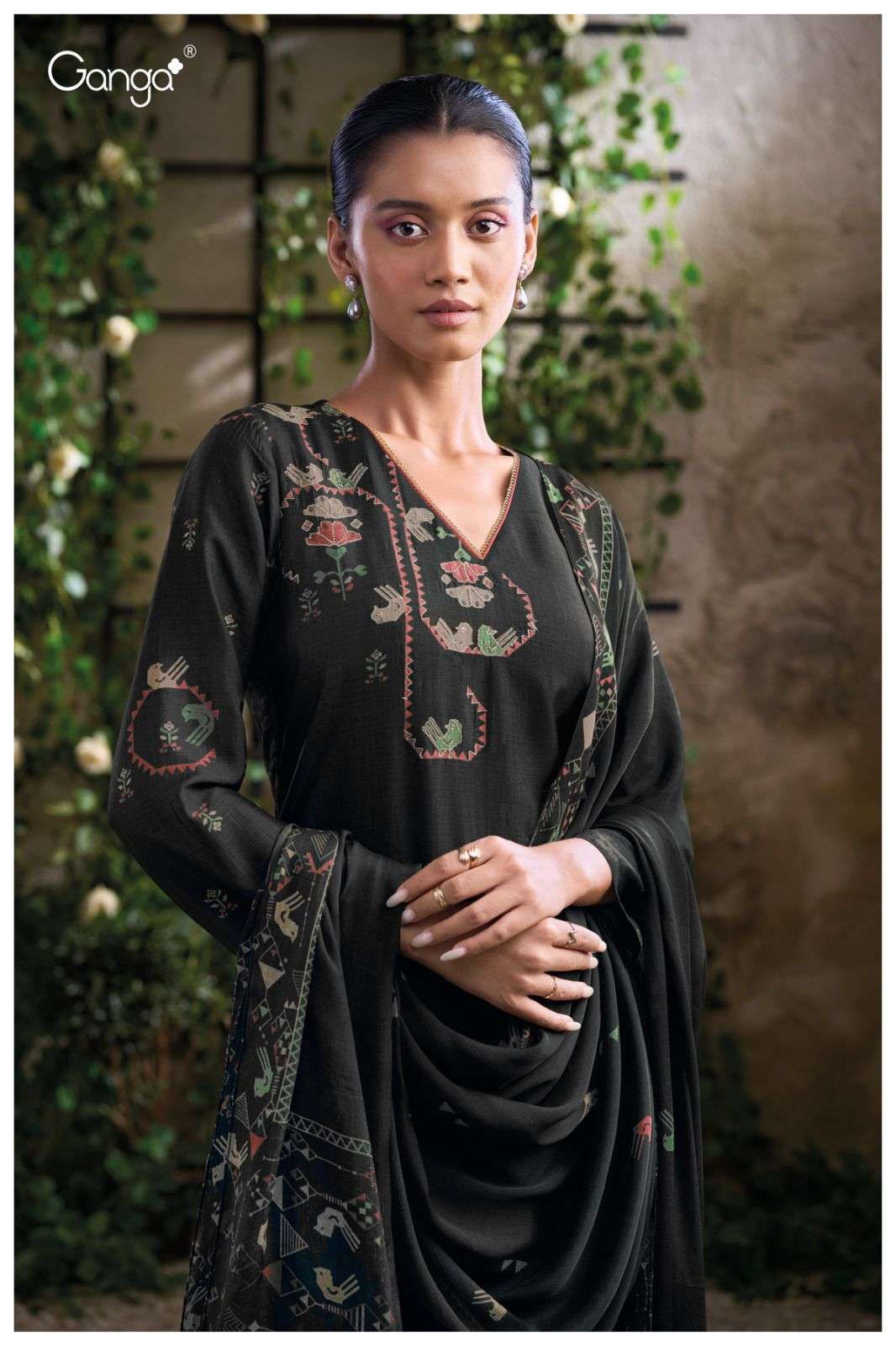 Tsoko 2971 Ganga Premium Bemberg Plazzo Style Suits Manufacturer Ahmedabad
