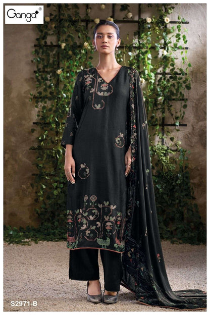 Tsoko 2971 Ganga Premium Bemberg Plazzo Style Suits Manufacturer Ahmedabad