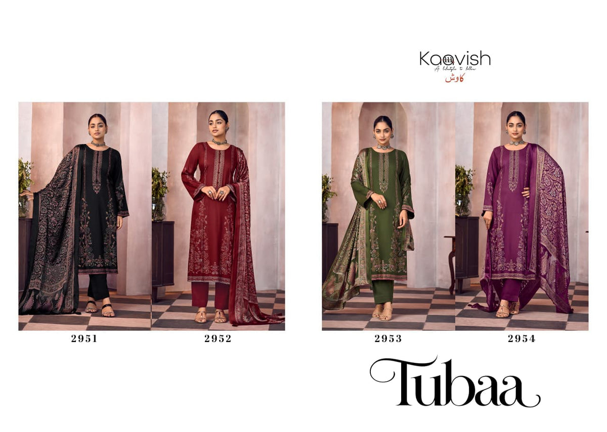 Tubaa Kaavish Viscose Pashmina Suits Manufacturer