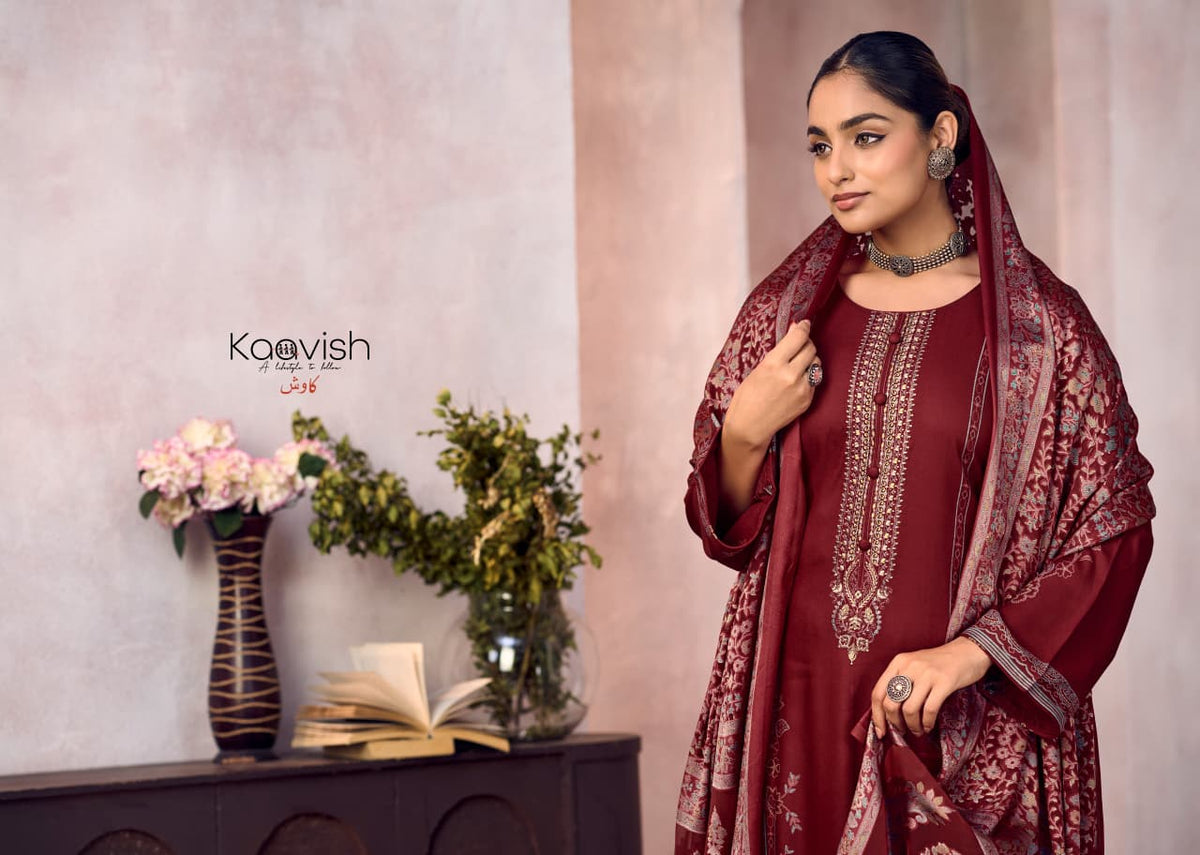 Tubaa Kaavish Viscose Pashmina Suits Manufacturer