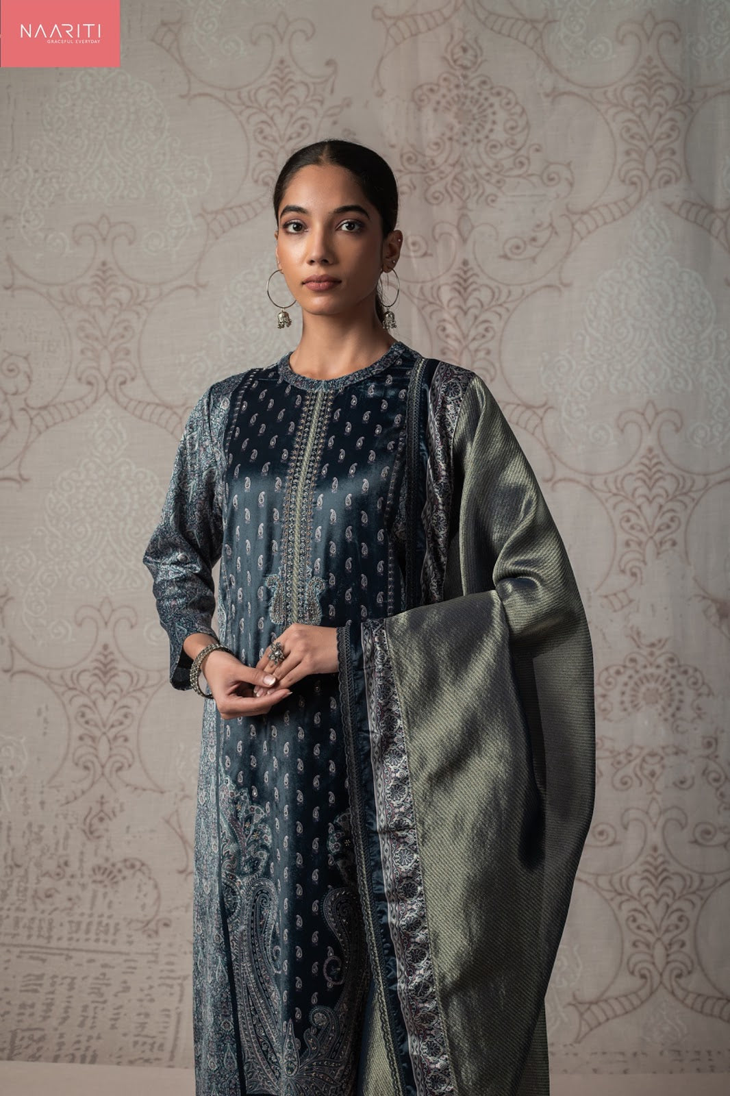 Tuheer Naariti Velvet Suits Wholesale Rate