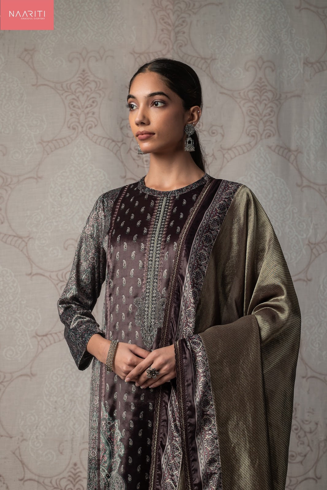 Tuheer Naariti Velvet Suits Wholesale Rate