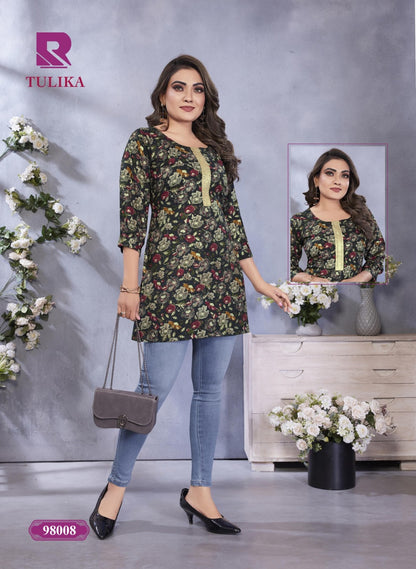 Tulika Raashi Rayon Short Kurtis Wholesale