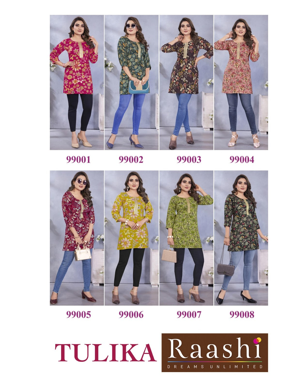 Tulika Raashi Rayon Short Kurtis Wholesale