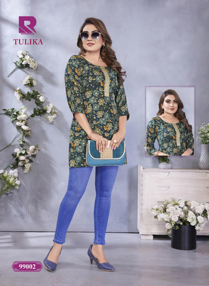 Tulika Raashi Rayon Short Kurtis Wholesale