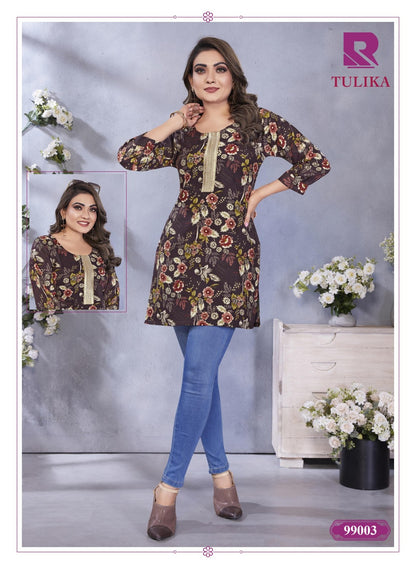 Tulika Raashi Rayon Short Kurtis Wholesale