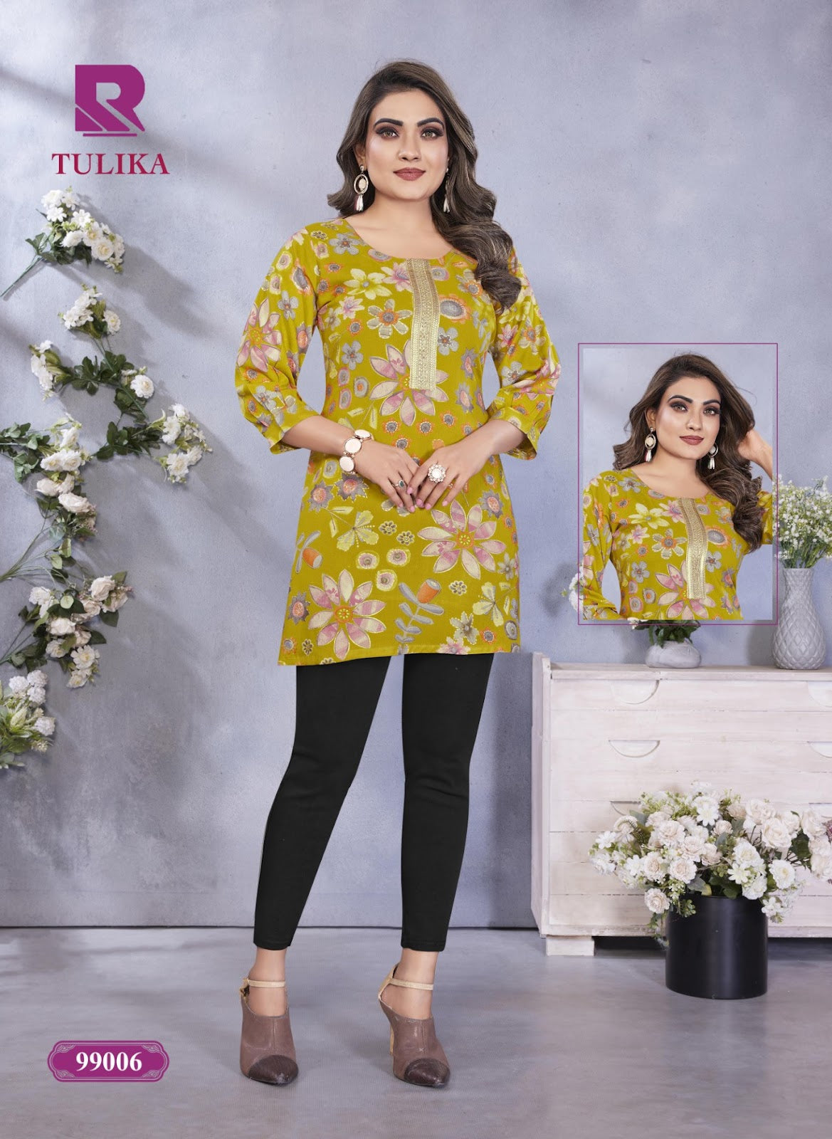 Tulika Raashi Rayon Short Kurtis Wholesale