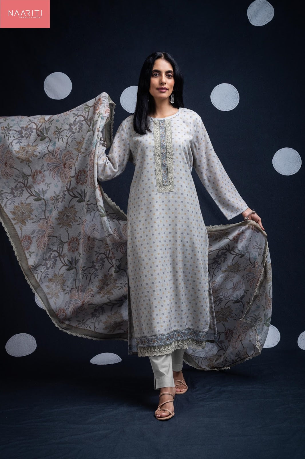 Tulini Naariti Linen Pant Style Suits Supplier India