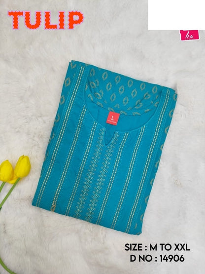 Tulip Liva Jnx Rayon Kurtis Manufacturer