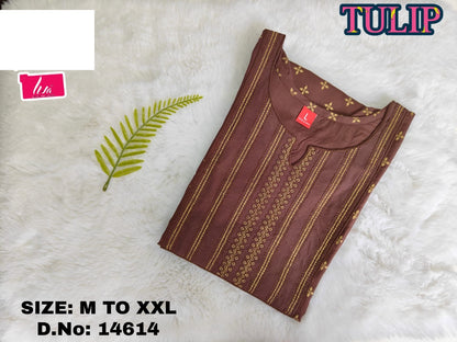 Tulip Liva Jnx Rayon Kurtis Manufacturer