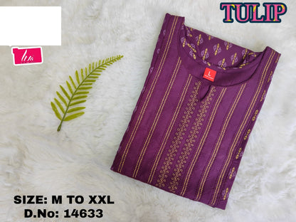 Tulip Liva Jnx Rayon Kurtis Manufacturer