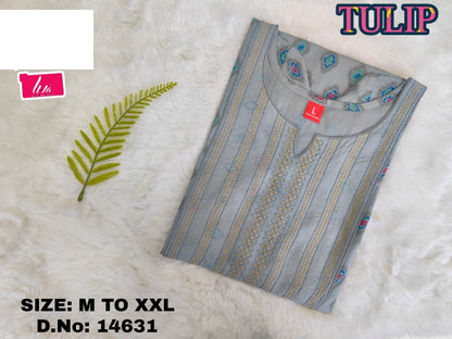 Tulip Liva Jnx Rayon Kurtis Manufacturer