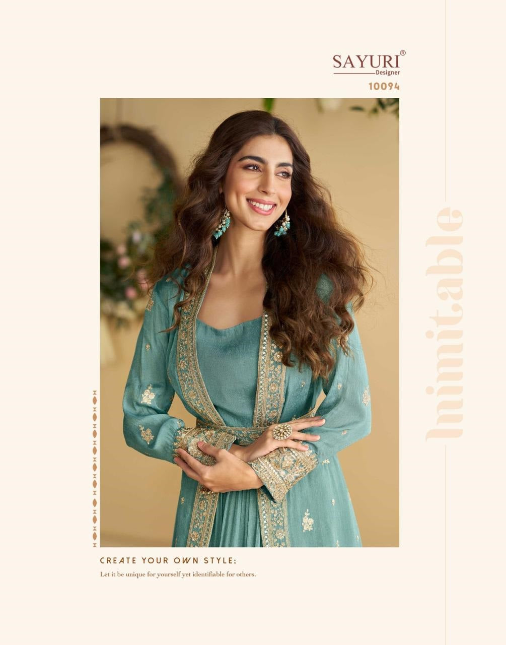 Tulip Sayuri Chinon Silk One Piece Gown Wholesaler Ahmedabad