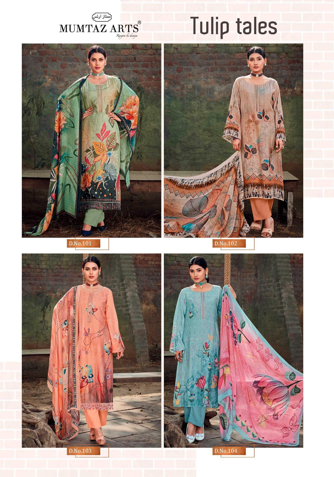 Tulip Tales Mumtaz Arts Viscose Muslin Karachi Salwar Suits Supplier Gujarat