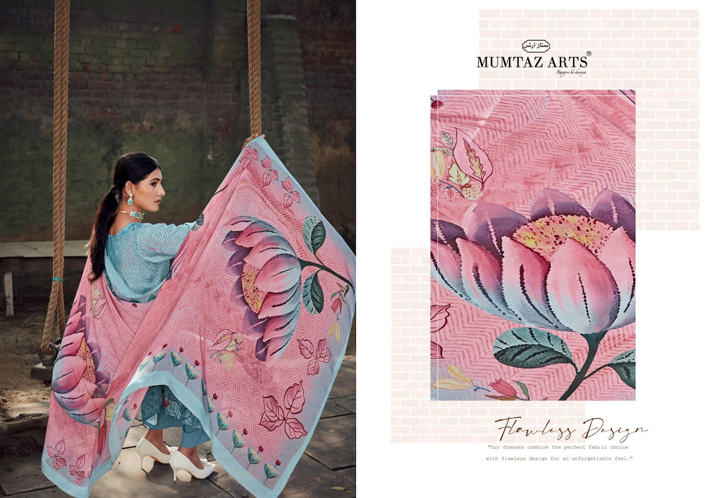 Tulip Tales Mumtaz Arts Viscose Muslin Karachi Salwar Suits Supplier Gujarat