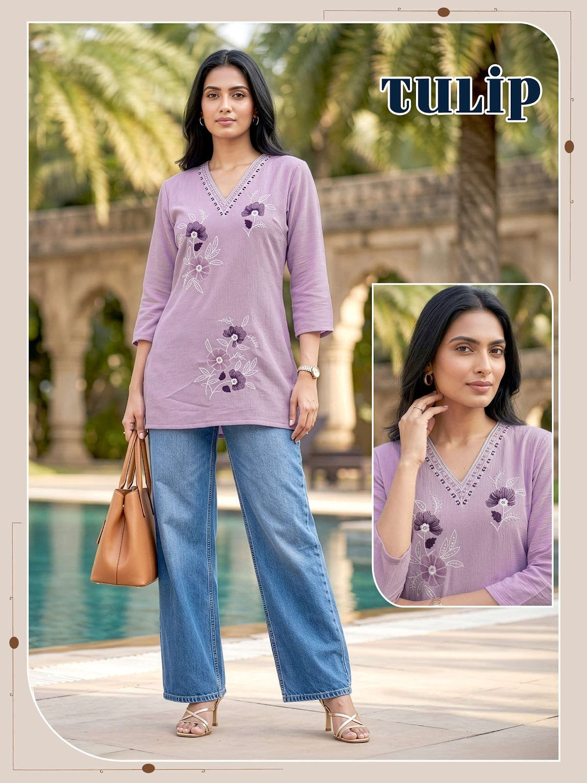 Tulip Vkh Slub Short Kurtis Manufacturer Ahmedabad