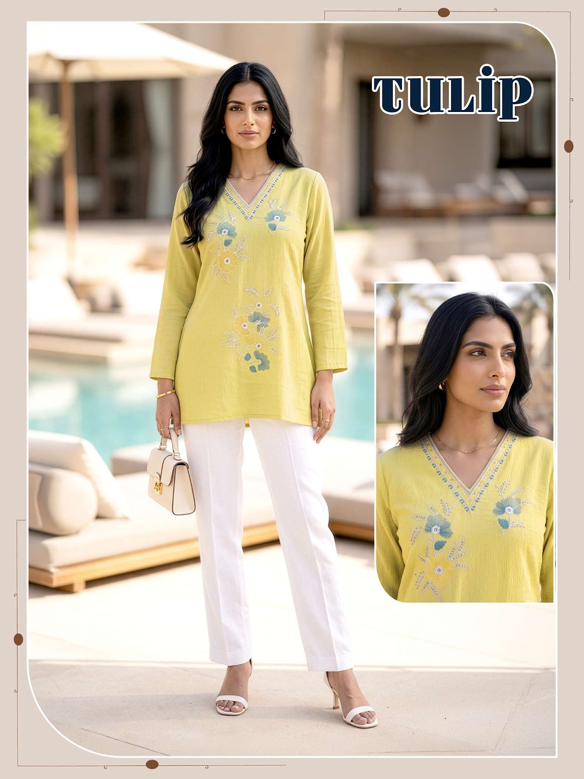 Tulip Vkh Slub Short Kurtis Manufacturer Ahmedabad