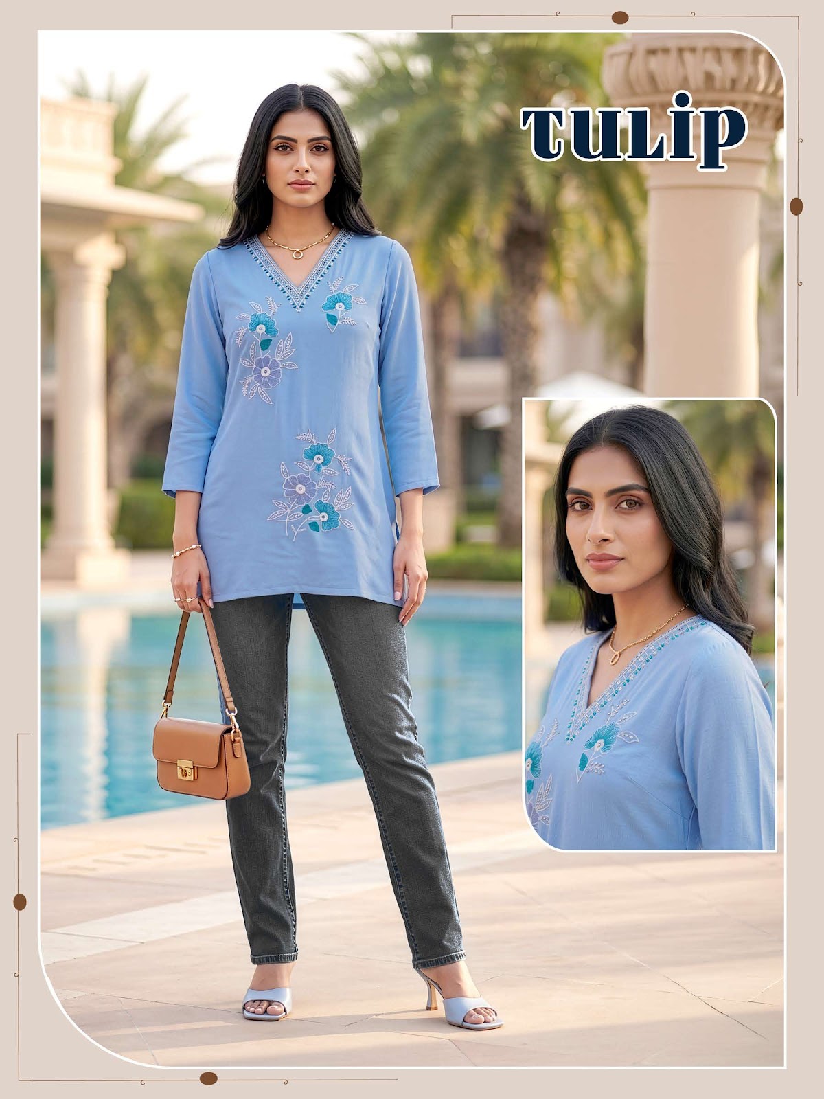Tulip Vkh Slub Short Kurtis Manufacturer Ahmedabad