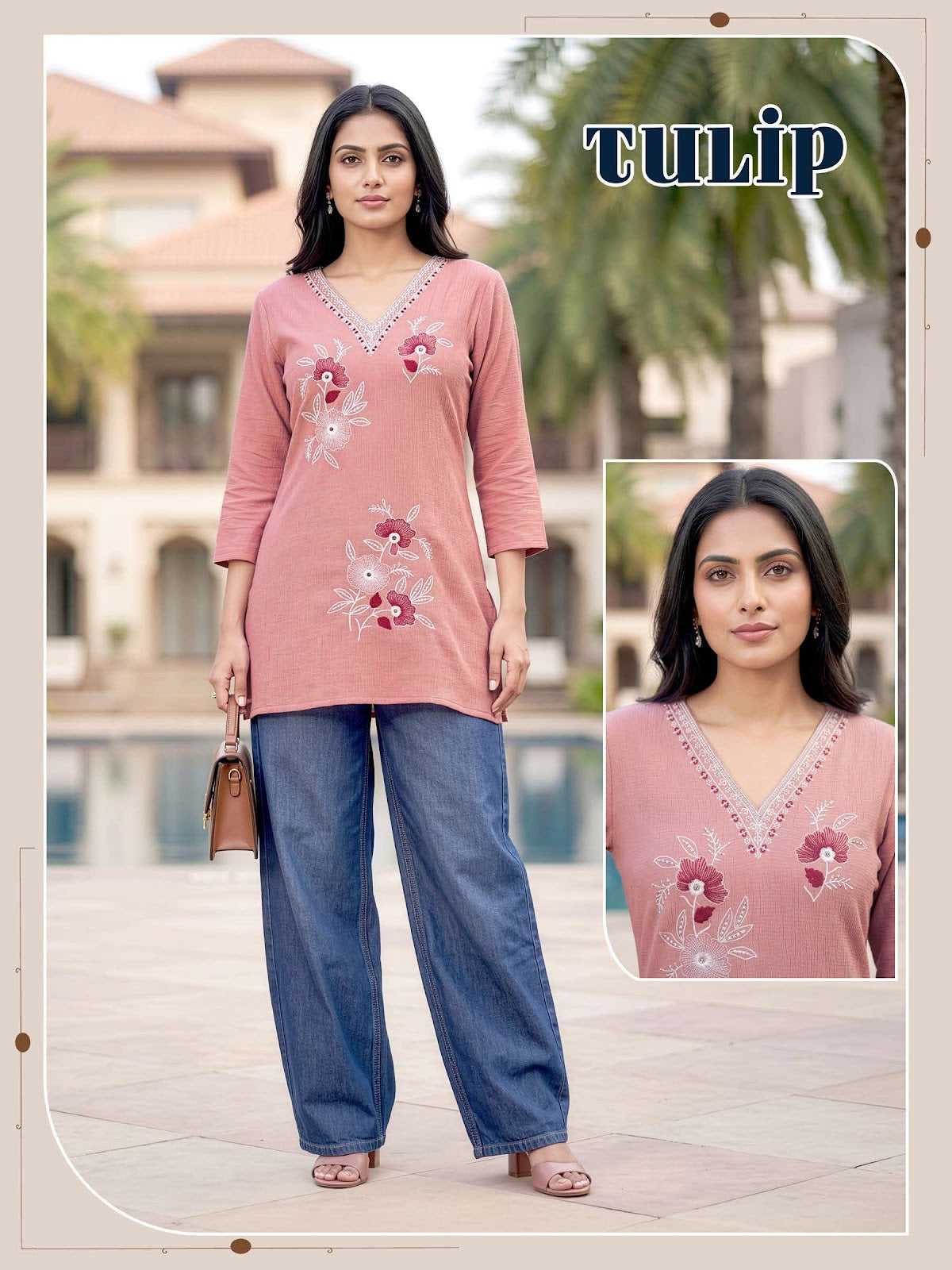 Tulip Vkh Slub Short Kurtis Manufacturer Ahmedabad