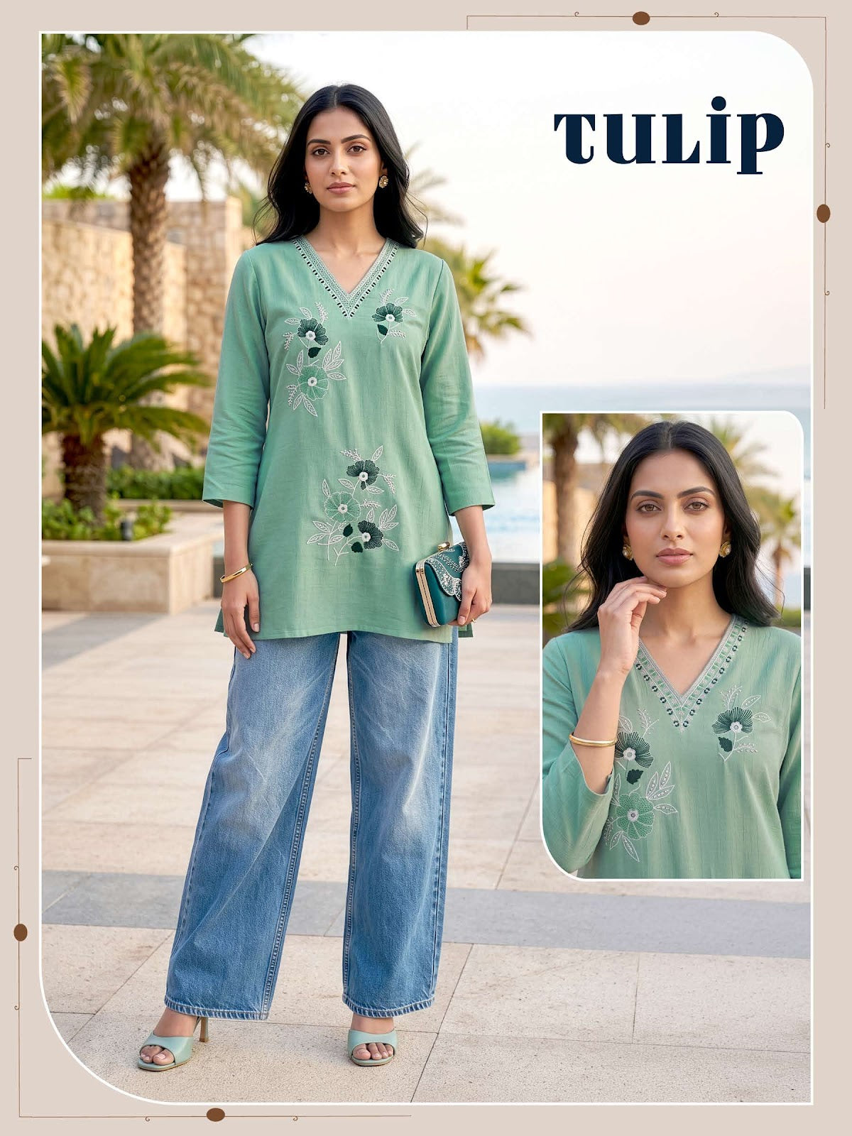 Tulip Vkh Slub Short Kurtis Manufacturer Ahmedabad