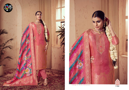 Tulsi Four Dots Viscose Muslin Pant Style Suits Wholesaler India