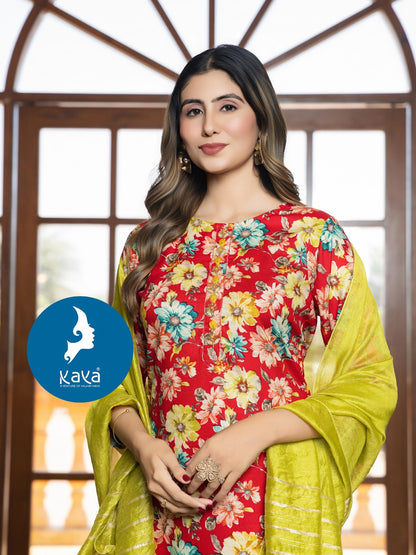 Tulsi Kaya Rayon Readymade Pant Style Suits Supplier Gujarat