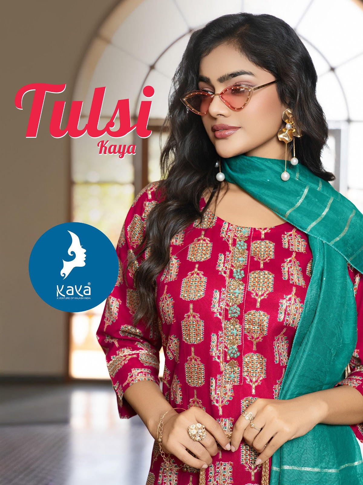 Tulsi Kaya Rayon Readymade Pant Style Suits Supplier Gujarat