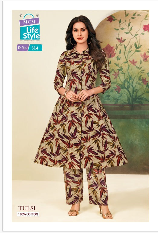 Tulsi Vol 3 Princess Cut Mcm Lifestyle Pure Cotton Co Ord Set Supplier Gujarat