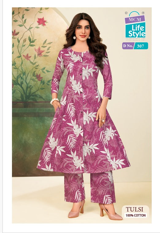 Tulsi Vol 3 Princess Cut Mcm Lifestyle Pure Cotton Co Ord Set Supplier Gujarat