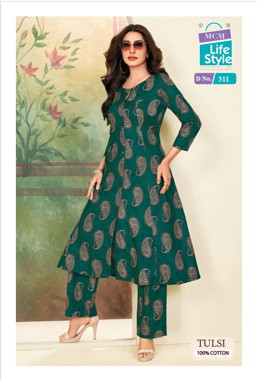 Tulsi Vol 3 Princess Cut Mcm Lifestyle Pure Cotton Co Ord Set Supplier Gujarat