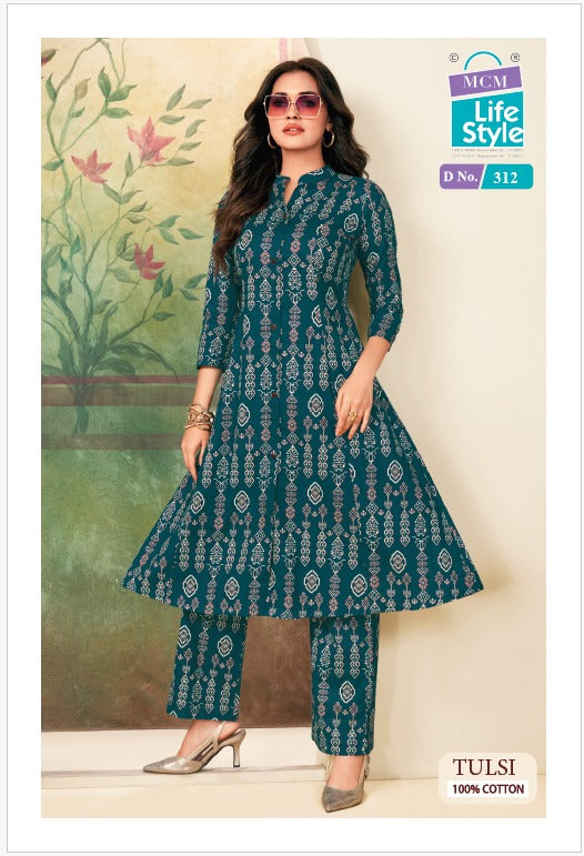 Tulsi Vol 3 Princess Cut Mcm Lifestyle Pure Cotton Co Ord Set Supplier Gujarat