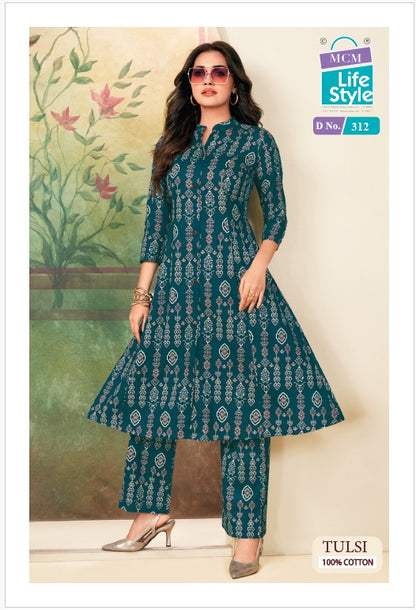 Tulsi Vol 3 Princess Cut Mcm Lifestyle Pure Cotton Co Ord Set Supplier Gujarat