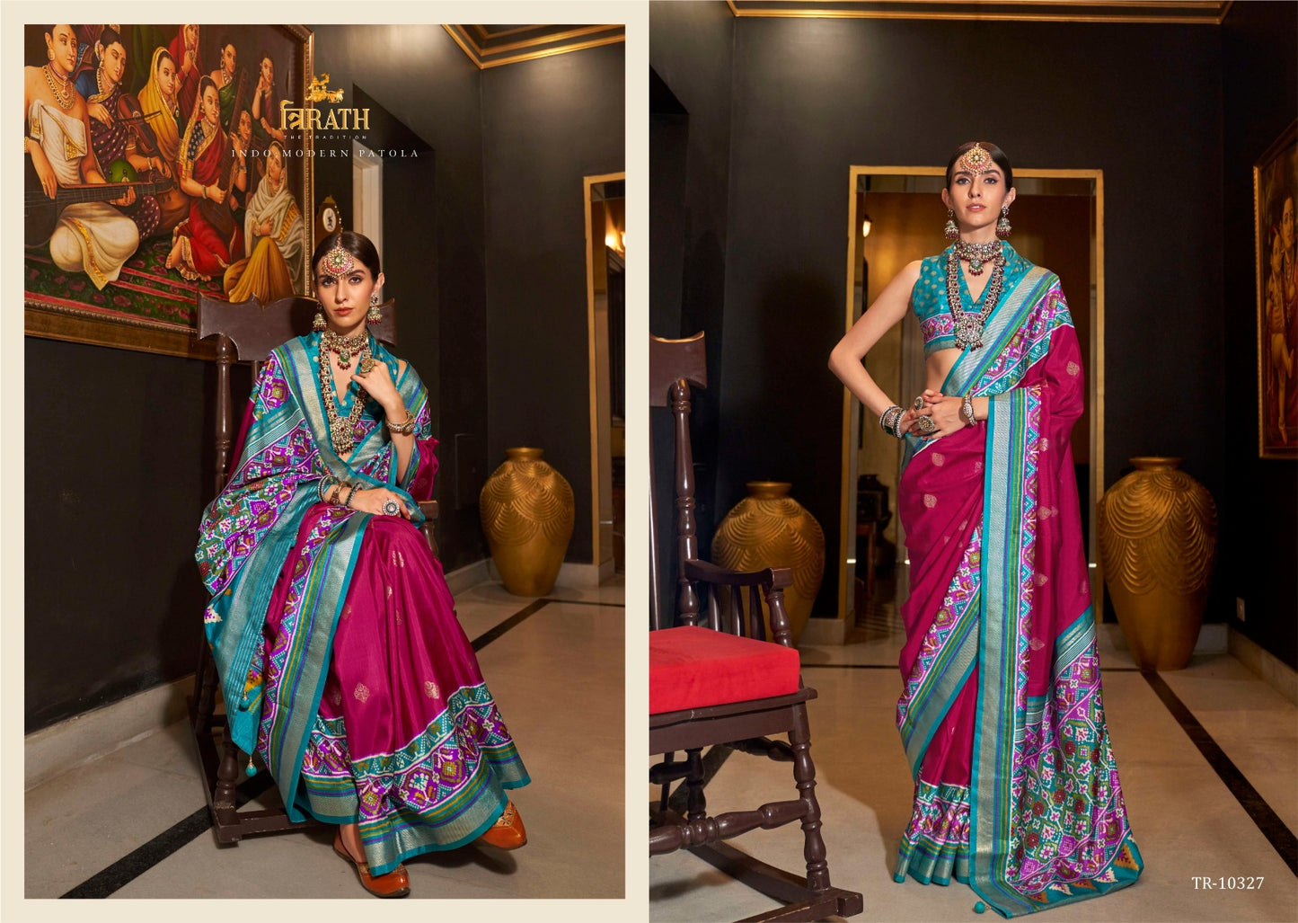 Tulsivan Trirath Silk Sarees Exporter Gujarat