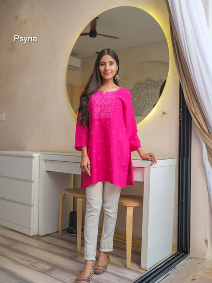 Tunic 130325 Psyna Heavy Rayon Short Kurtis Wholesaler Gujarat