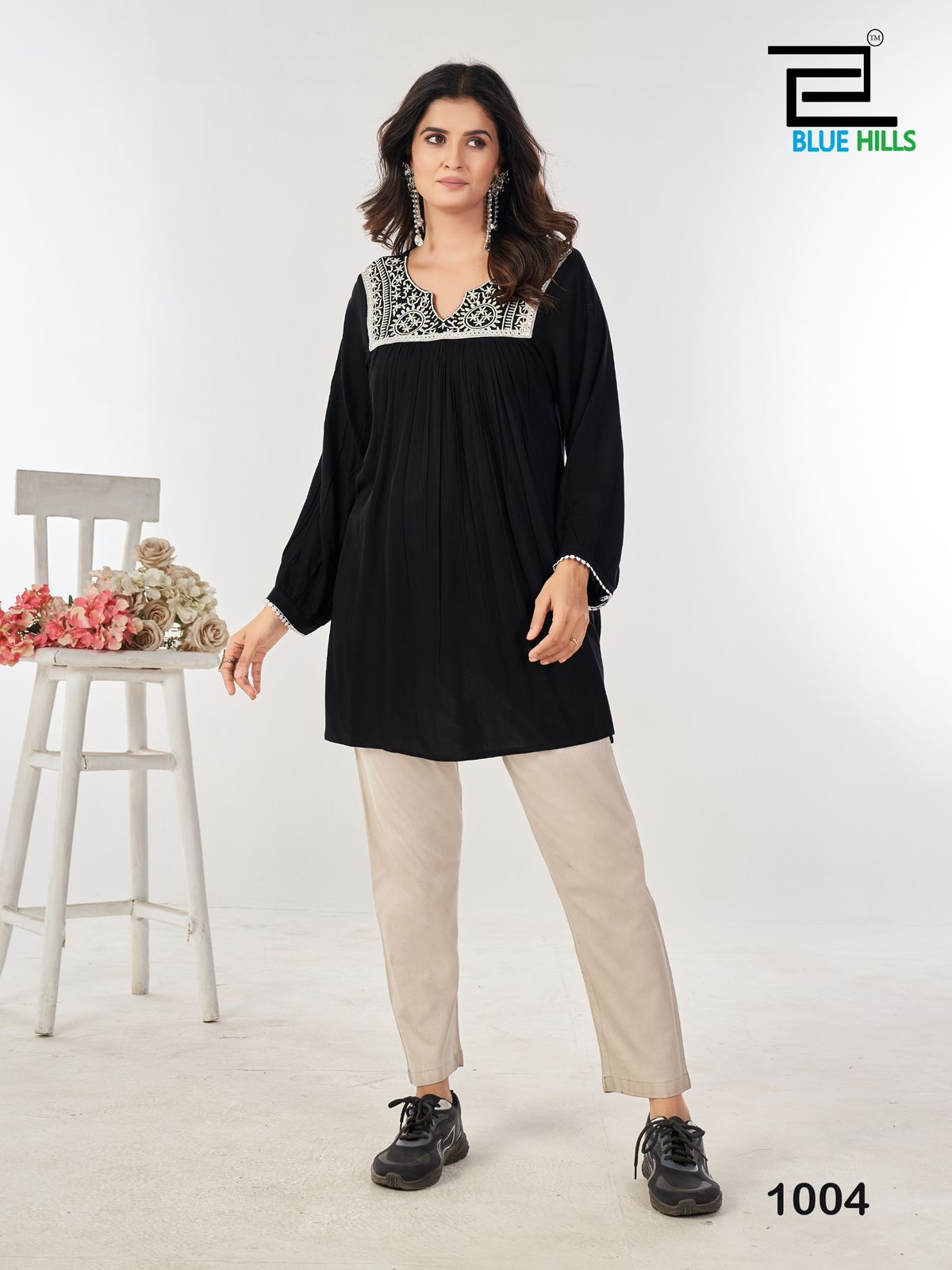 Tunic Nx Bluehills Heavy Rayon Stylish Tops Wholesale Price