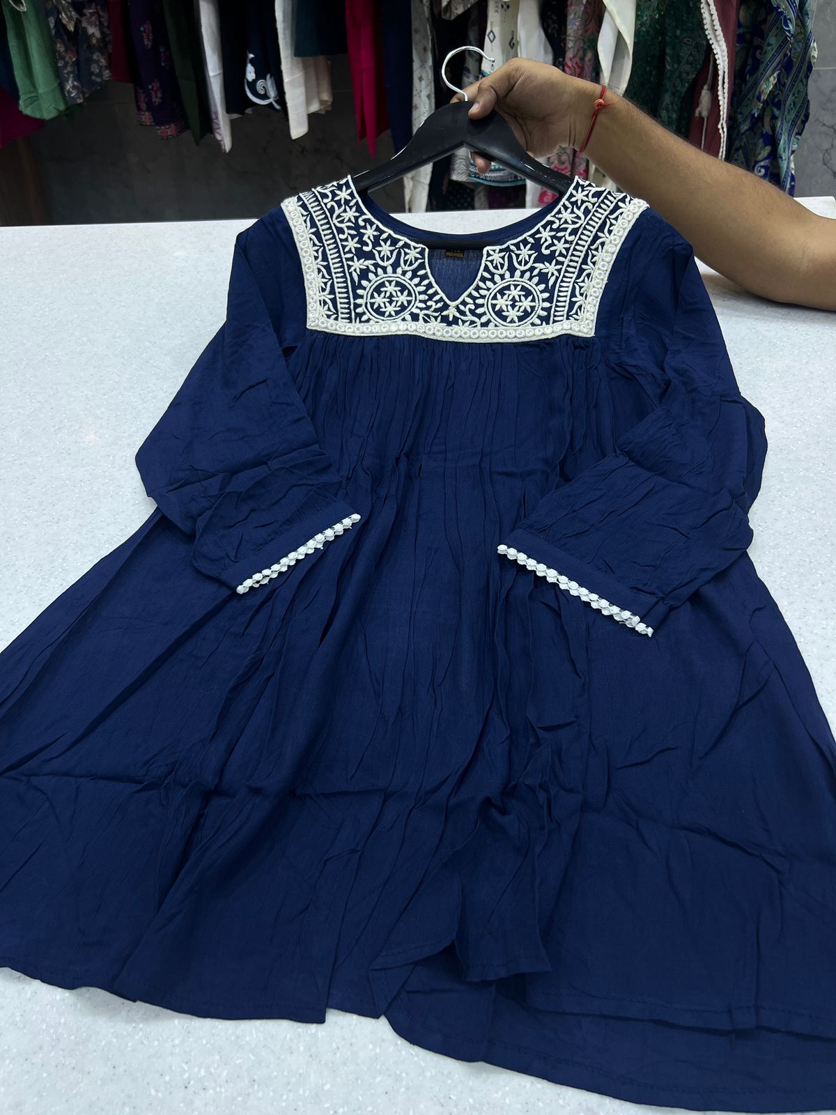 Tunic Nx Bluehills Heavy Rayon Stylish Tops Wholesale Price