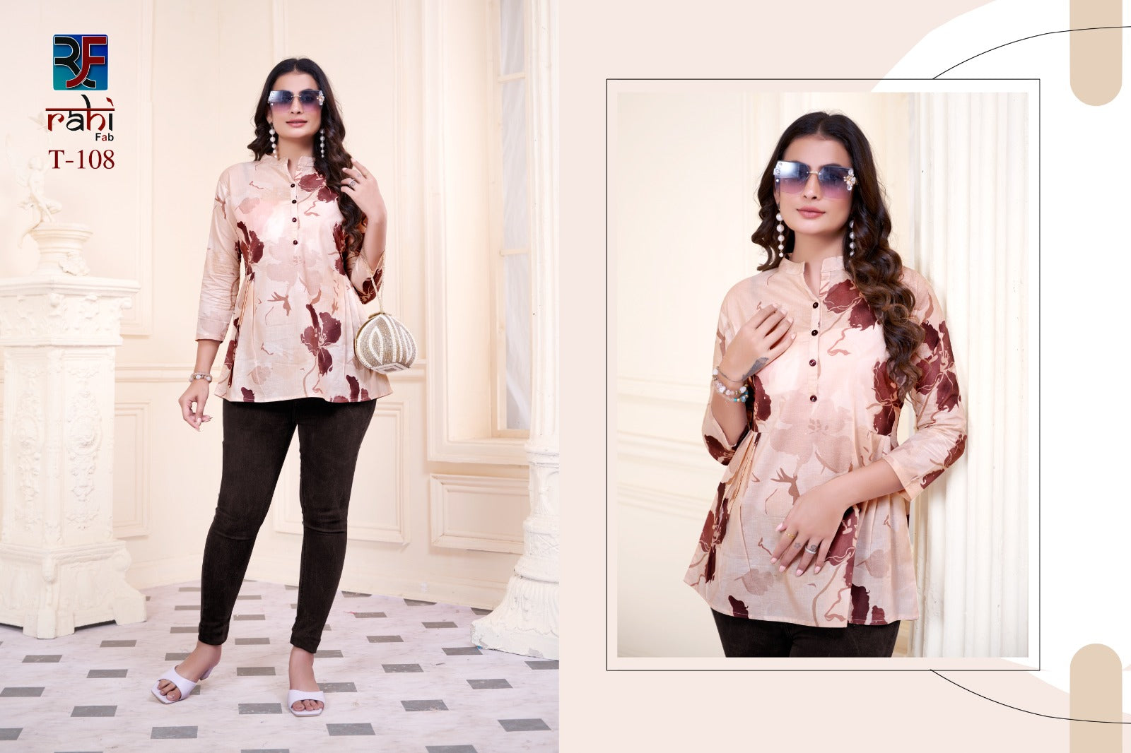 Tunic Vol 1 Rahi Fab Cotton Cambric Short Kurtis Manufacturer India