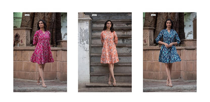 Tunics 1005 Mfs Cotton Midi Dress Wholesaler Ahmedabad