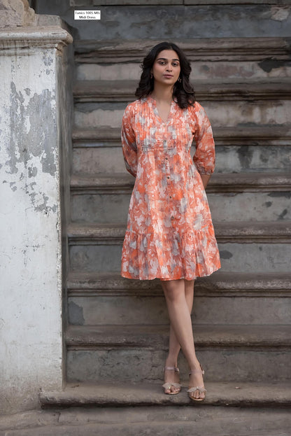 Tunics 1005 Mfs Cotton Midi Dress Wholesaler Ahmedabad