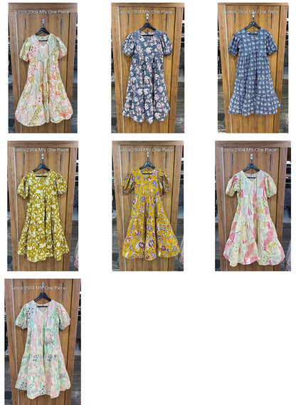 Tunics 2904 Mfs Cotton One Piece Supplier