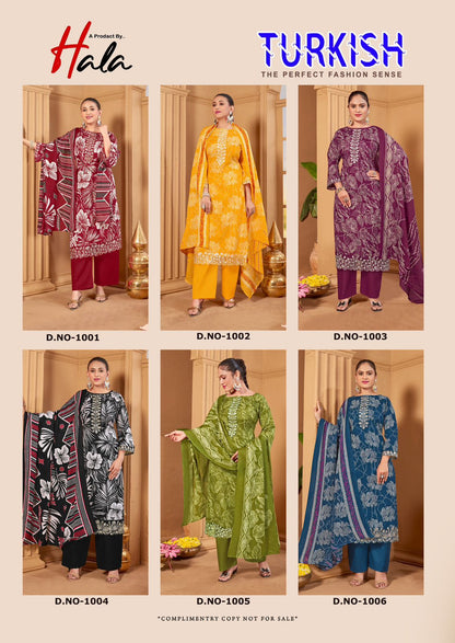 Turikis Vol 1 Hala Soft Cotton Karachi Salwar Suits Exporter