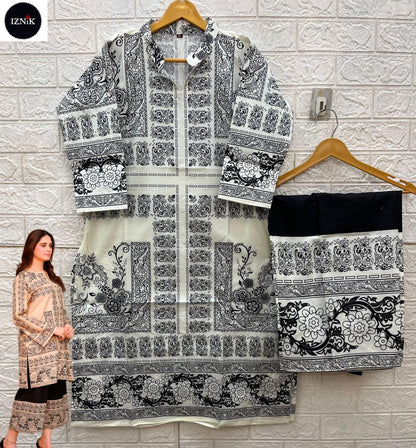 Turkis 10005-10006 Iznik Lawn Co Ord Set Wholesale Rate