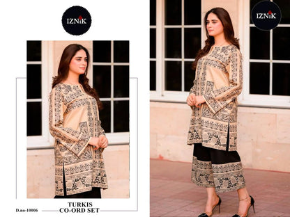 Turkis Karachi Print Iznik Lawn Co Ord Set Exporter Gujarat