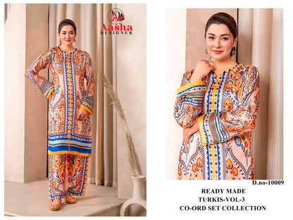 Turkis Vol 3 Karachi Aasha Designer Modal Co Ord Set Manufacturer