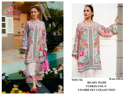 Turkis Vol 5 Karachi Aasha Designer Satin Co Ord Set Exporter Ahmedabad